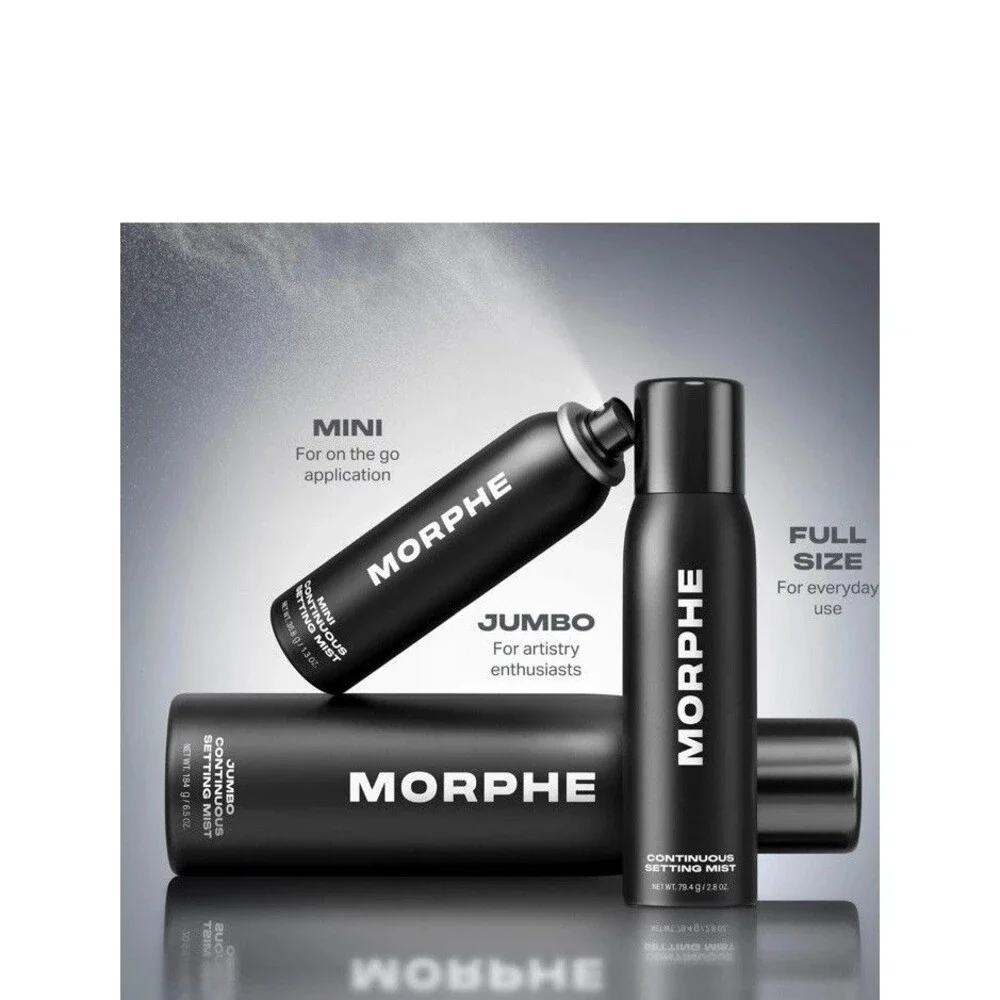 Morphe Mini Continuous Setting Mist - Micro-Fine Makeup Setting Spray